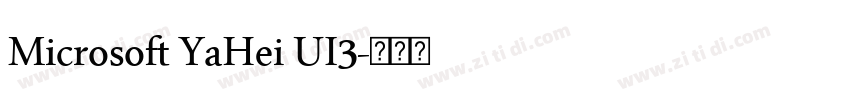 Microsoft YaHei UI3字体转换